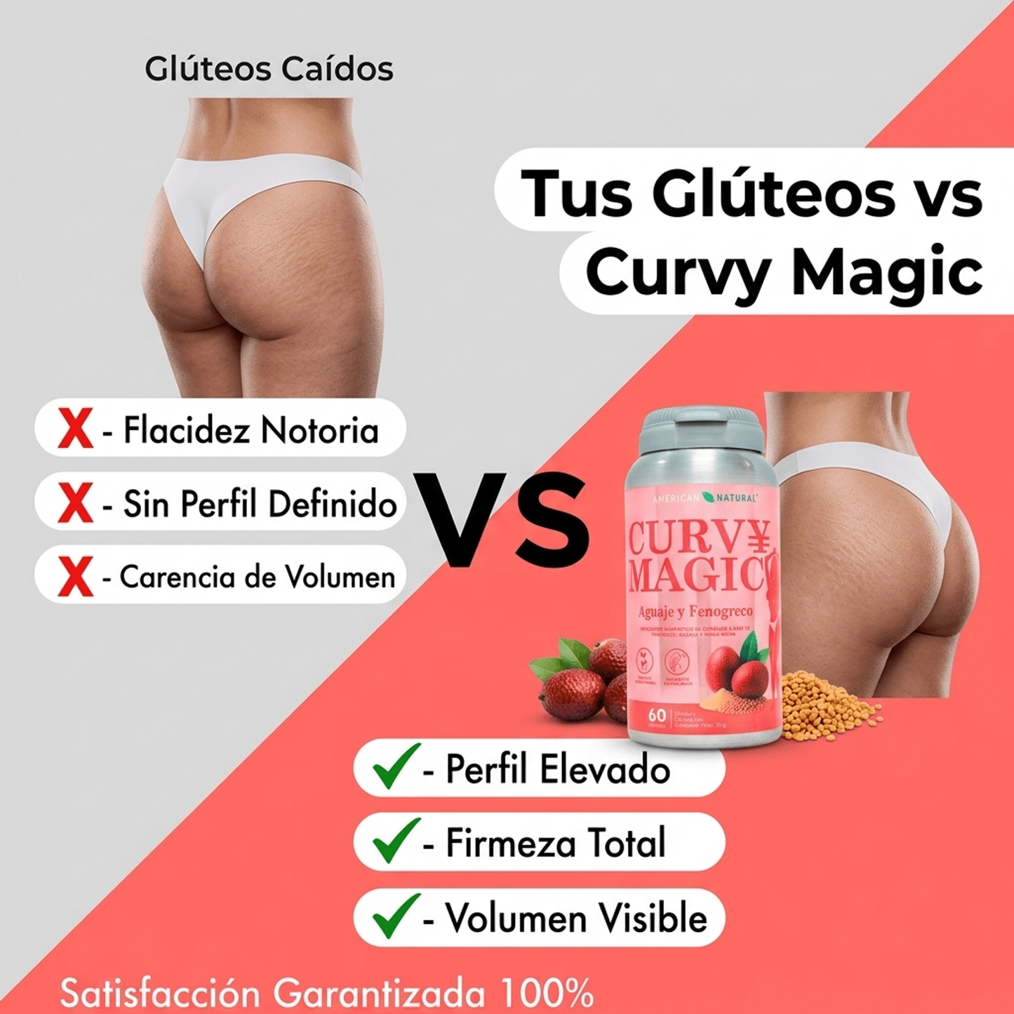 Aumenta Tus Curvas, Glúteos y Busto Naturalmente